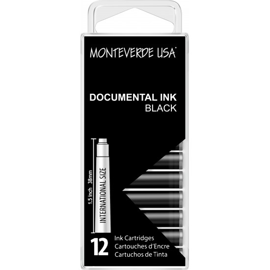 Set 12 cartuse Monteverde Documental Permanent Black