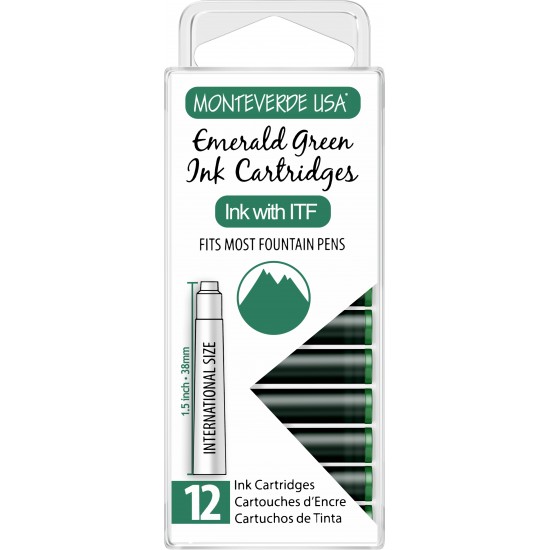 Set 12 cartuse Monteverde Emerald Green Set 12 cartuse Monteverde Emerald Green