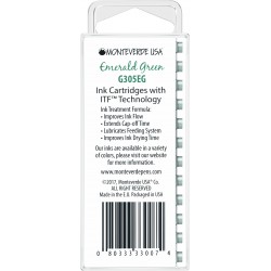 Set 12 cartuse Monteverde Emerald Green
