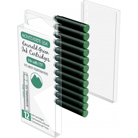Set 12 cartuse Monteverde Emerald Green Set 12 cartuse Monteverde Emerald Green