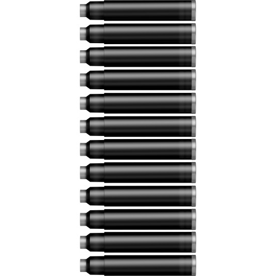 Set 12 cartuse Monteverde Midnight Black Set 12 cartuse Monteverde Midnight Black