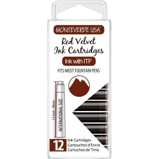 Set 12 cartuse Monteverde Red Velvet