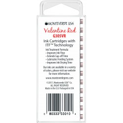 Set 12 cartuse Monteverde Valentine Red