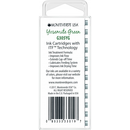 Set 12 cartuse Monteverde Yosemite Green