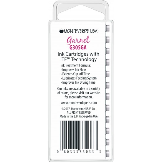 Set 12 cartuse Monteverde Garnet