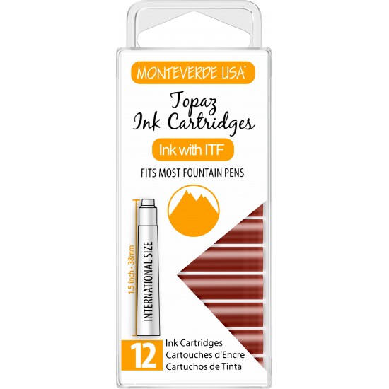 Set 12 cartuse Monteverde Topaz Set 12 cartuse Monteverde Topaz