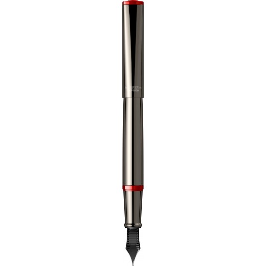 Impressa Gun Metal/Red  Stilou