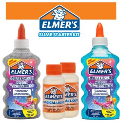 Set Elmers starter slime blue+silver Set Elmers starter slime blue+silver
