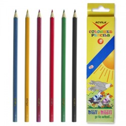 Creioane colorate set 6 ACVILA