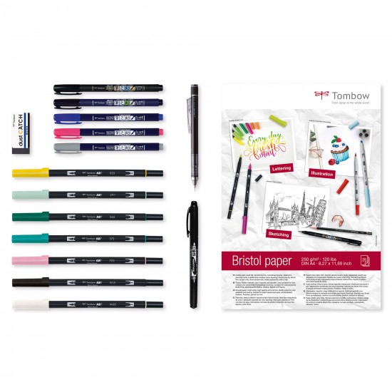 Set creativ Lettering 16 piese