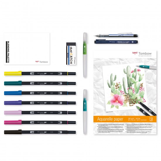 Set creativ Watercoloring 14 piese
