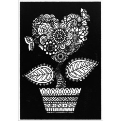 Plansa catifea A4 - colectia Botanica