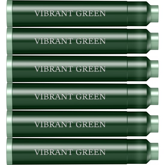 Cartuse vibrant green 6/set