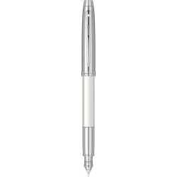 Glossy White & Brushed Chrome NT Stilou