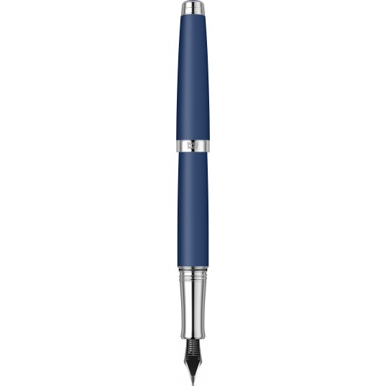 Stilou Matte Blue SRT cu penita aur 18K