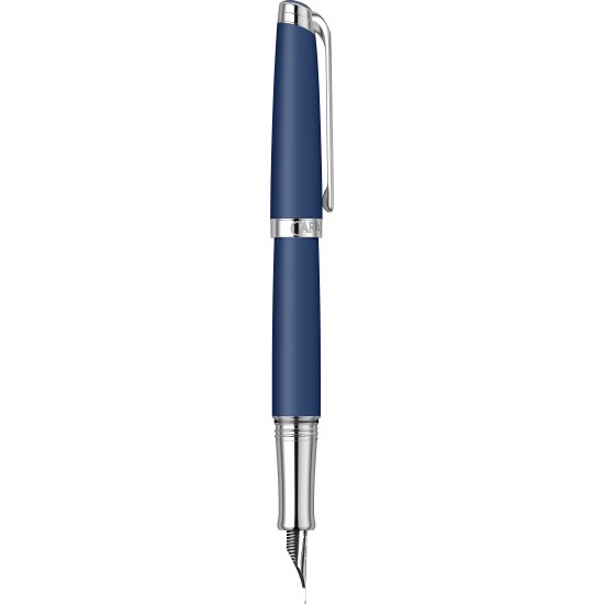 Stilou Matte Blue SRT cu penita aur 18K