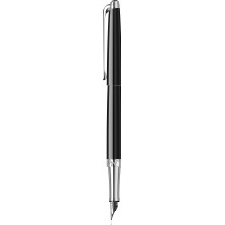 Stilou slim Ebony Black SRT cu penita aur 18k