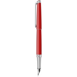 Stilou slim Scarlet Red SRT cu penita aur 18k