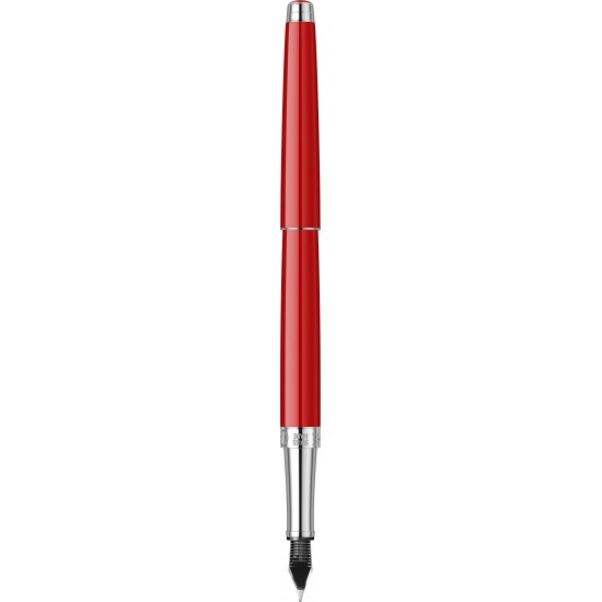 Stilou slim Scarlet Red SRT cu penita aur 18k