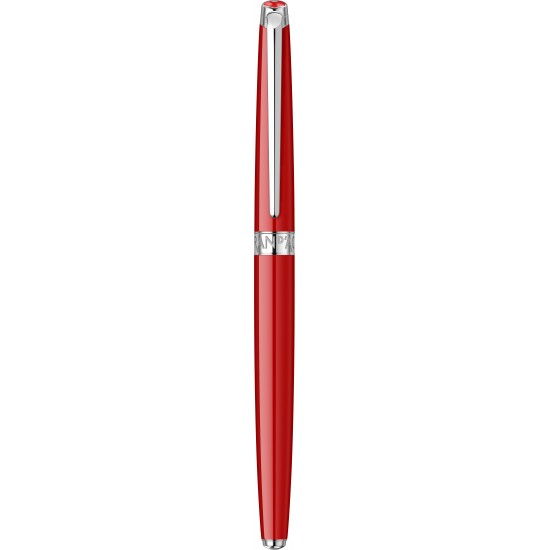 Stilou slim Scarlet Red SRT cu penita aur 18k