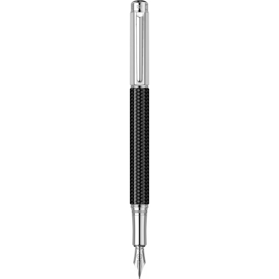Stilou Carbon SRT cu penita aur 18K