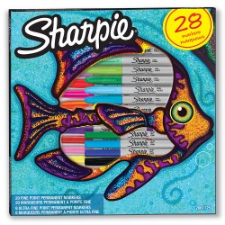 Set Sharpie 28 buc Fish