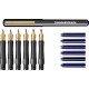 Set caligrafie stilou+penite 0.85/1.1/1.35/1.6/2.2/2.8