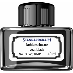Calimara cerneala cu suport toc Black Permanent 40 ml