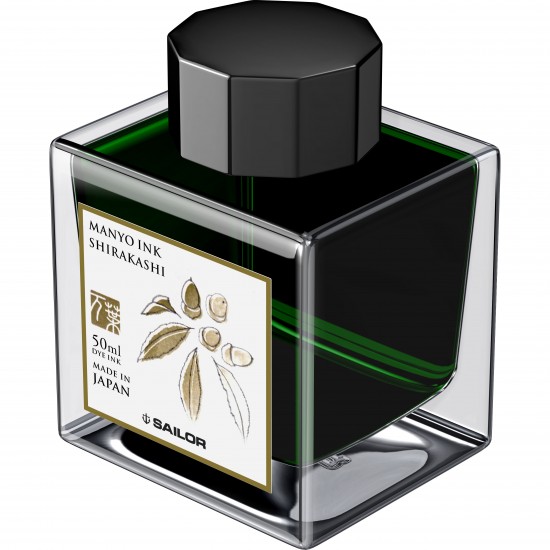 Calimara cerneala Manyo - SHIRAKASHI Green - 50 ml