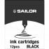 Cartuse cerneala Jentle Black - set 12 buc