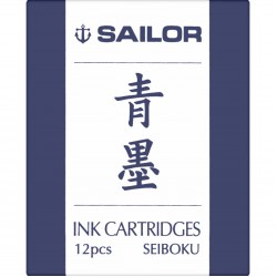 Cartuse cerneala pigment Seiboku Dark Blue - set 12 buc