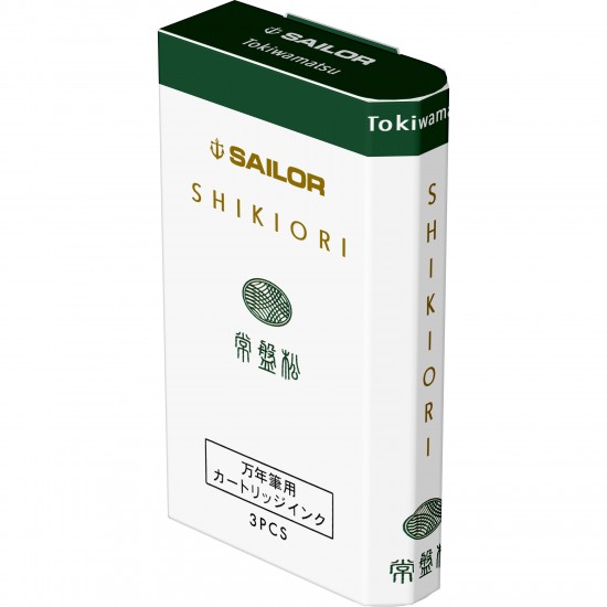 Cartuse cerneala Shikiori  Winter Tokiwamatsu Green - set 3 buc