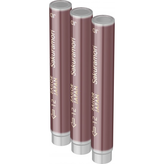 Cartuse cerneala Shikiori Spring Sakura Mori Pink - set 3 buc