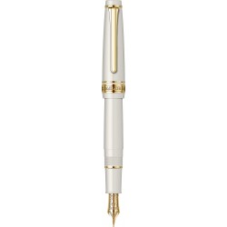 Stilou PG Slim Mini Beni White GT 14K (MF)