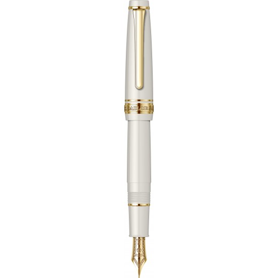Stilou PG Slim Mini Beni White GT 14K (MF)