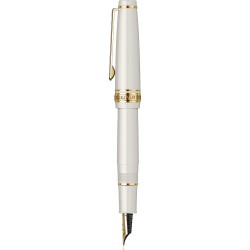 Stilou PG Slim Mini Beni White GT 14K (MF)