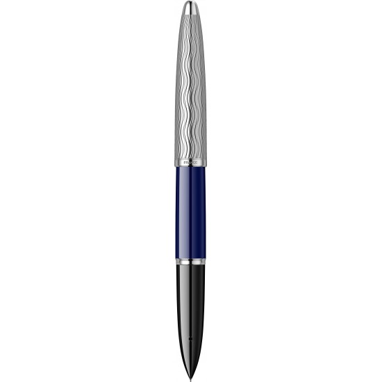 SE DeLuxe Dark Blue Wave PDT Stilou 18k Nib SE DeLuxe Dark Blue Wave PDT Stilou 18k Nib