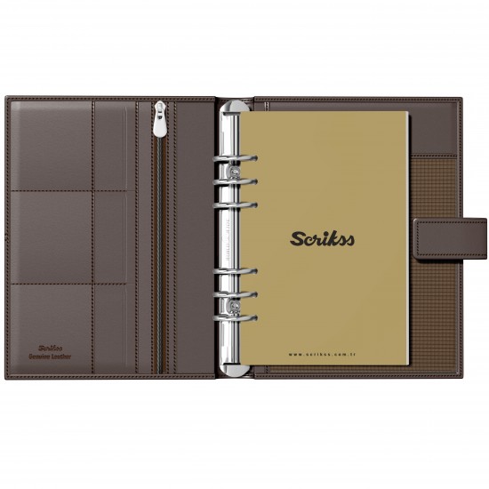Organizer A5 Nappa Brown