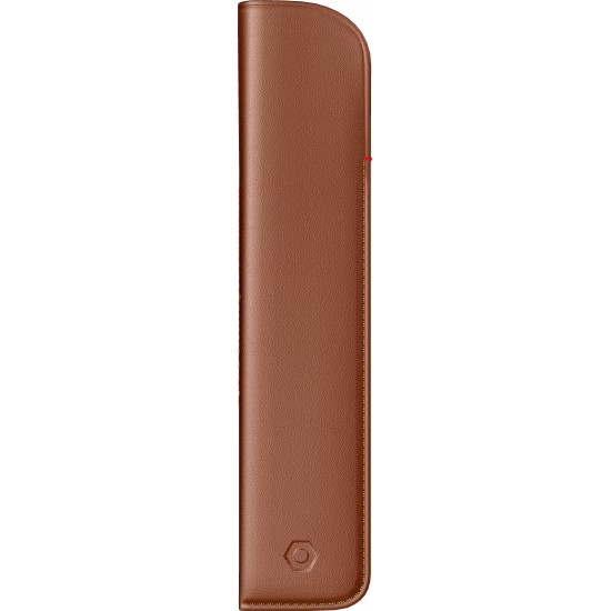 Etui piele single - camel