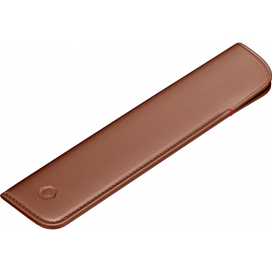 Etui piele single - camel