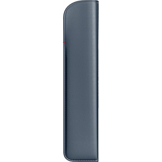 Etui piele single - bleumarin