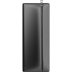 Etui piele cu fermoar - negru