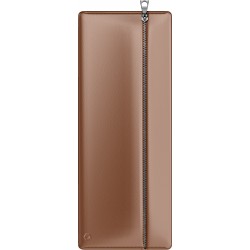 Etui piele cu fermoar - camel