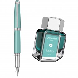 Set Stilou Alpine Blue Matt SRT si calimara