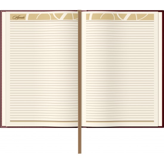 Agenda piele B5 -Model B - Bordeaux