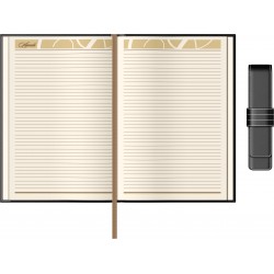 Set Agenda Piele B5 + Pouch Pen - Black