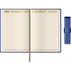 Set Agenda Piele B5 + Pouch Pen - Blue