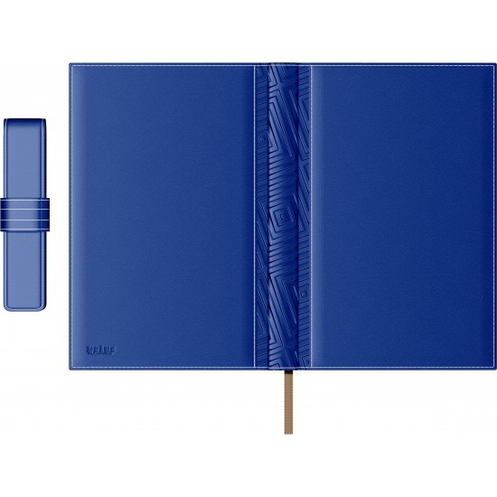 Set Agenda Piele B5 + Pouch Pen - Blue