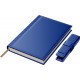 Set Agenda Piele B5 + Pouch Pen - Blue