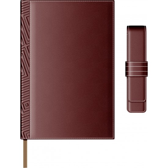 Set Agenda Piele B5 + Pouch Pen - Bordeaux